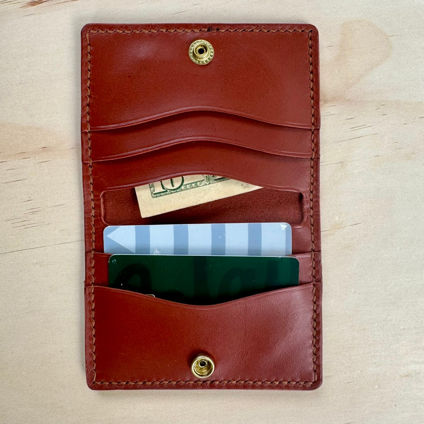 Compact folding wallet